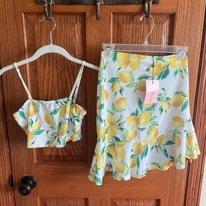 Lemon skirt set